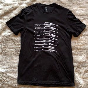 Ford Mustang Custom Glitter Tee NEW